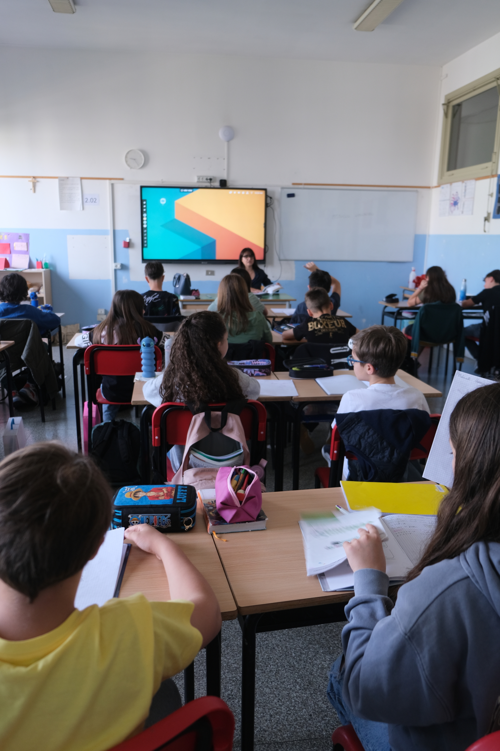 In classe alla scuola secondaria Fondazione Grossman